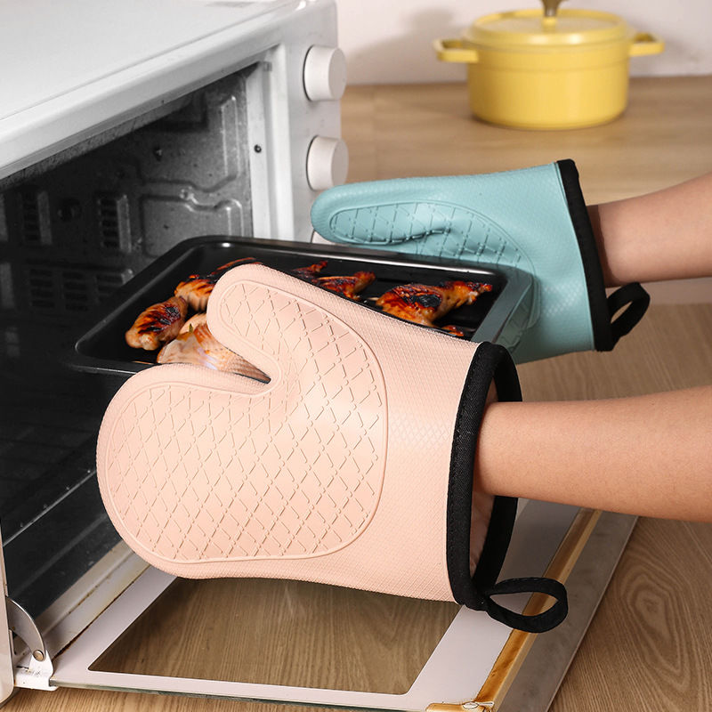 Oven Mitt Silicone - 2 buah sarung tangan insulasi panas,