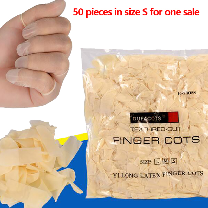 Latex Disposable Glove - 50pcs/pak Sarung Jari Lateks Sekali Pakai