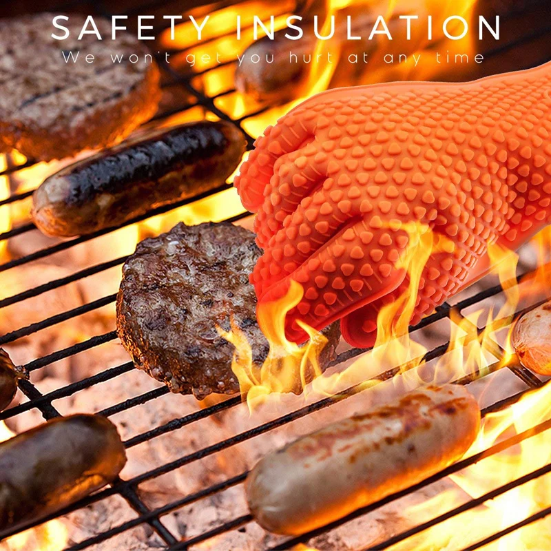 Oven Mitt Silicone - Sarung tangan panggang silikon BBQ, 1