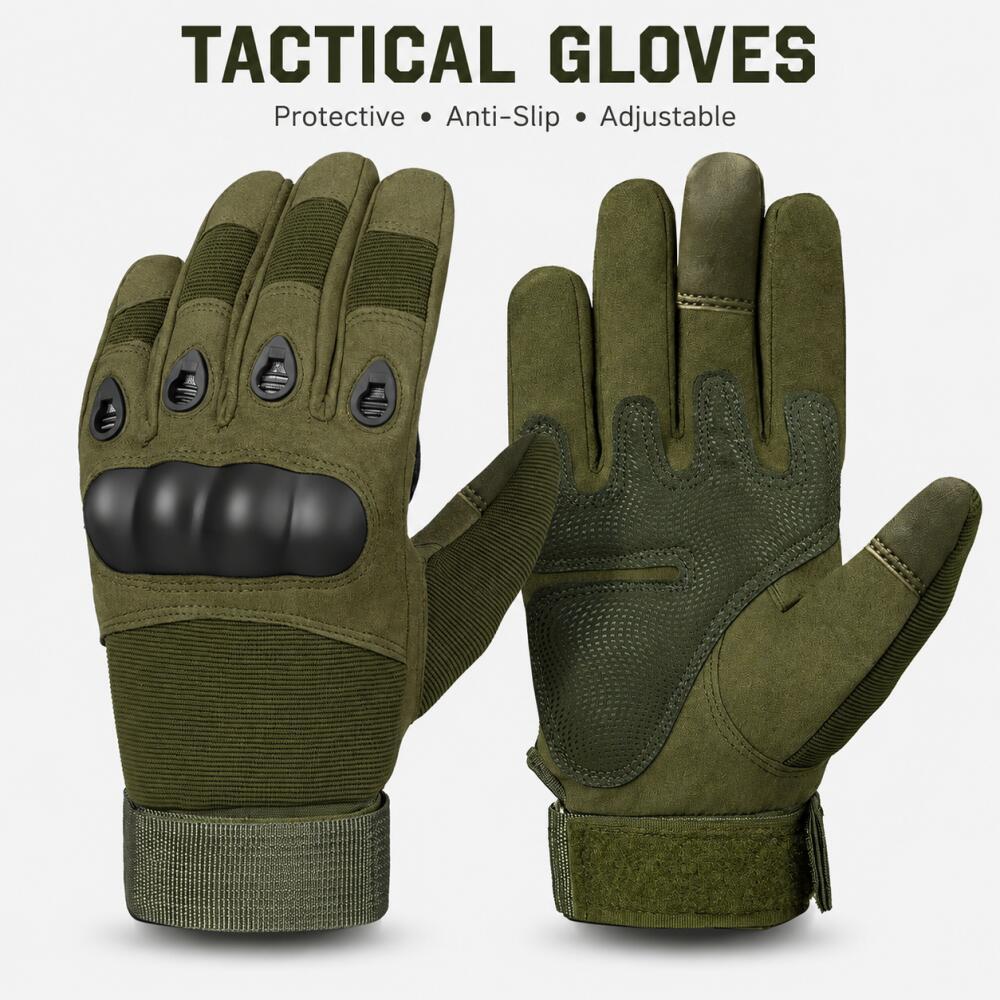 Motorcycle Glove Knuckle - Sarung Tangan Taktis Full Finger dengan