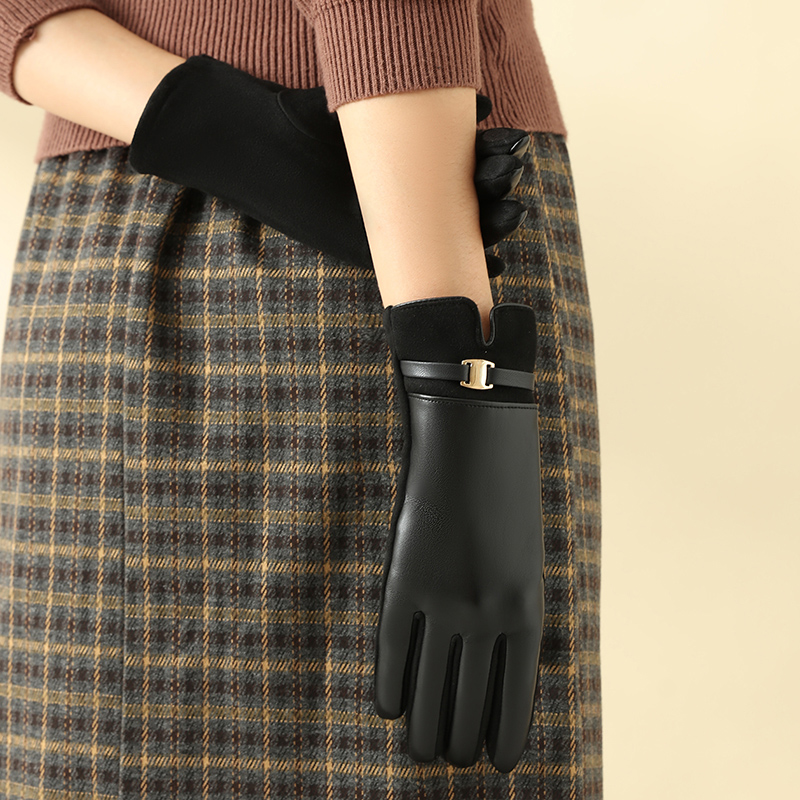 1 Pasang Sarung Tangan untuk W - Leather Driving Glove ulasan dan harga