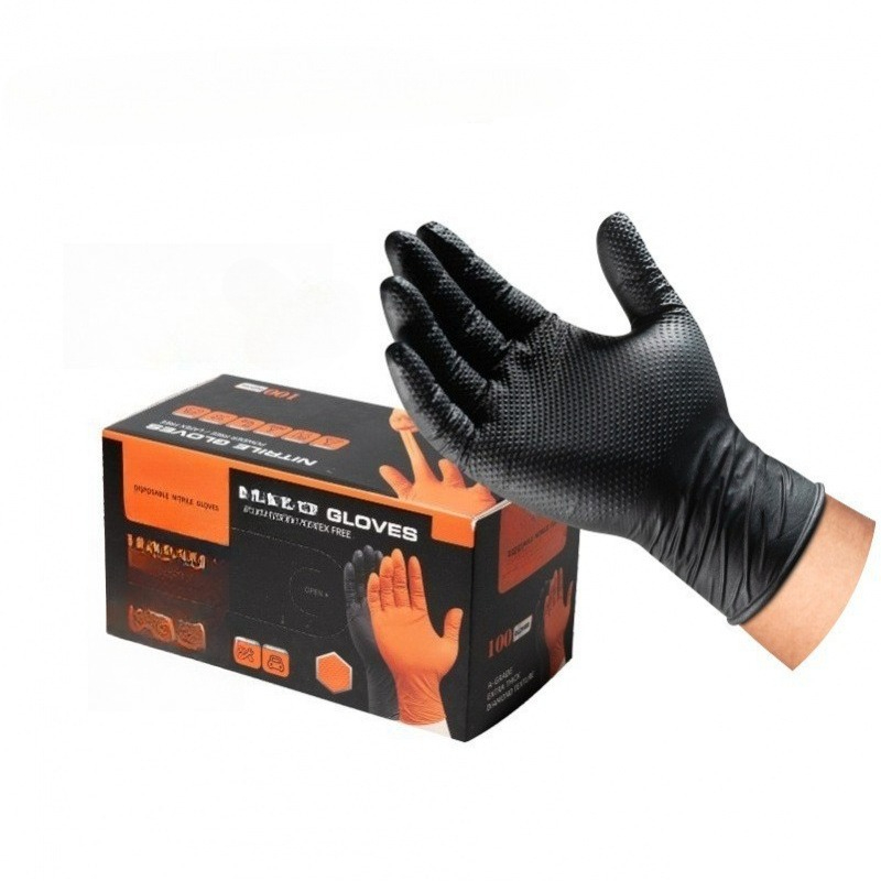 Sarung Tangan Nitril Pola Berl - Nitrile Mechanic Glove ulasan dan harga