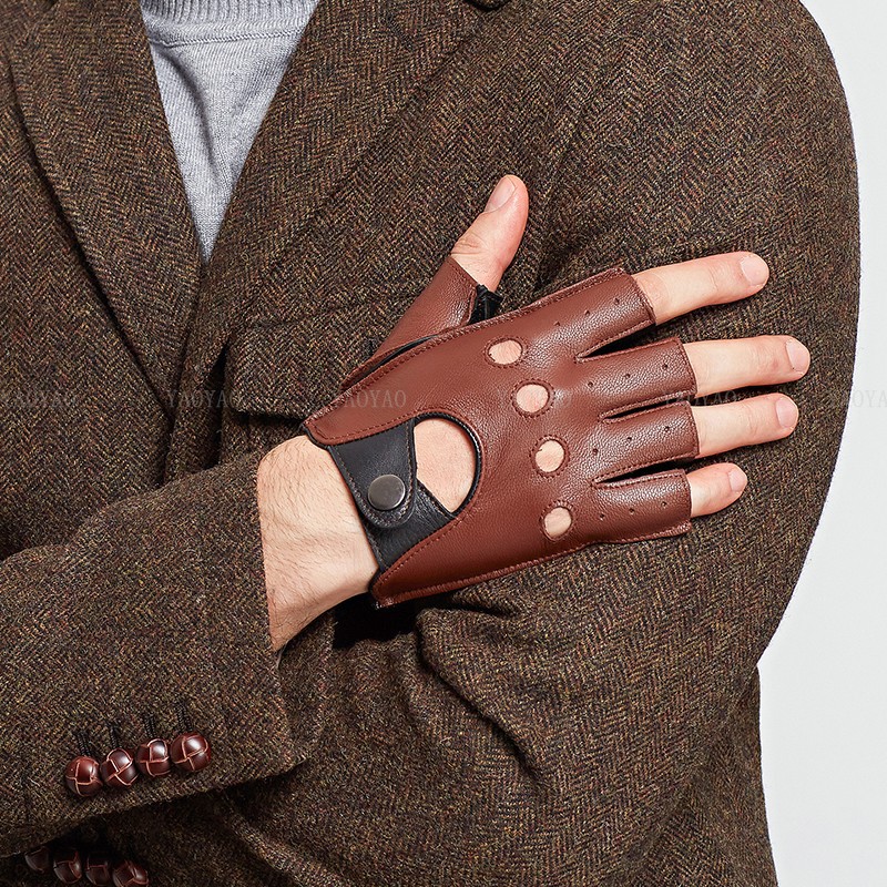 Sarung Tangan Tipis Setengah J - Leather Driving Glove ulasan dan harga