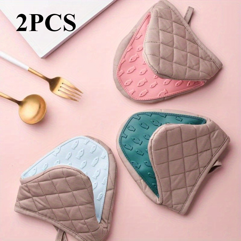 2 buah Bantalan Silikon |   Pe - Oven Mitt Silicone ulasan dan harga