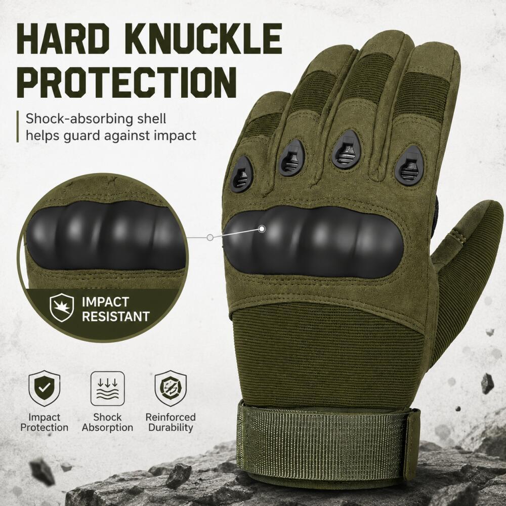 Sarung Tangan Taktis Full Fing - Motorcycle Glove Knuckle ulasan dan harga