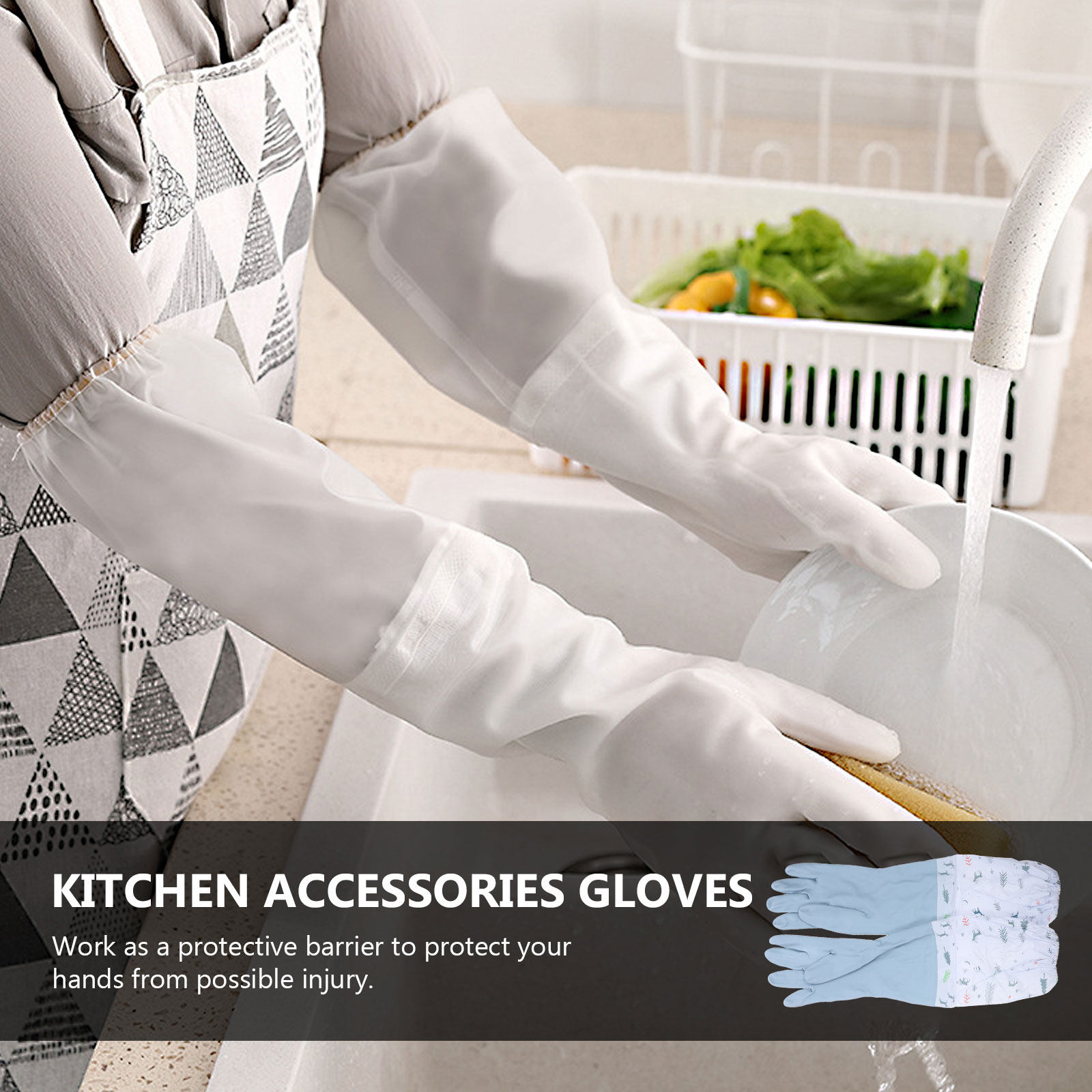 2 Pasang Sarung Tangan Pencuci - Dish Glove Rubber ulasan dan harga
